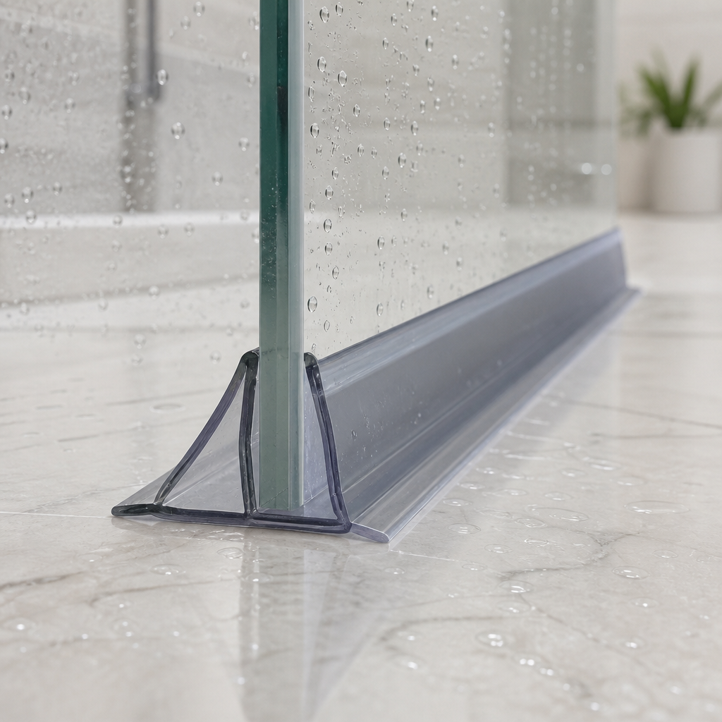 SEAL078B - Shower Screen Seal - Fits 8-10mm Glass - Gaps 7-12mm - Black