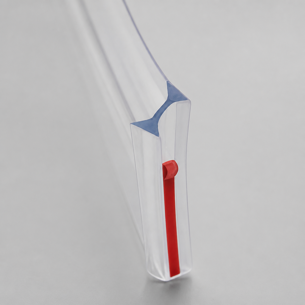 SEAL090 - Shower Screen Seal - Fits 8mm Glass - Self Adhesive I Join Seal