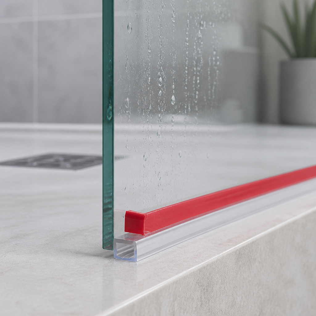 SEAL093 - Shower Screen Seal - With Double Sided VHB Tape - Lengths of 800mm, 900mm, 1400mm and 2000mm
