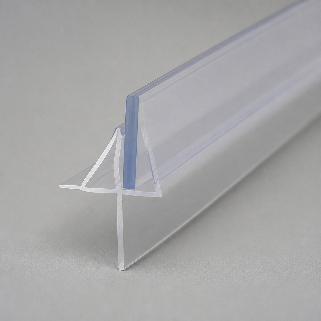 SEAL141B - Shower Screen Seal - Fits 4-6mm Glass - Gaps 15-20mm - Black