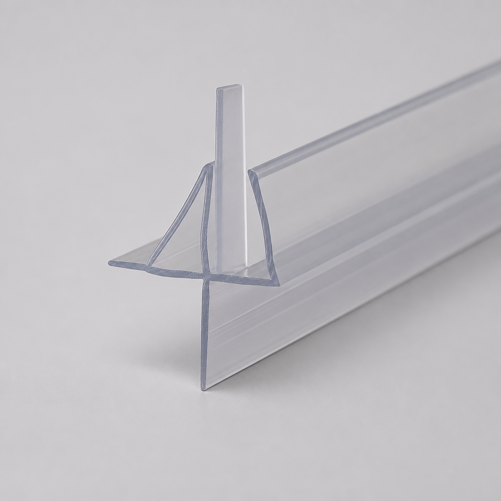 SEAL142B - Shower Screen Seal - Fits 8-10mm Glass - Gaps 15-20mm - Black