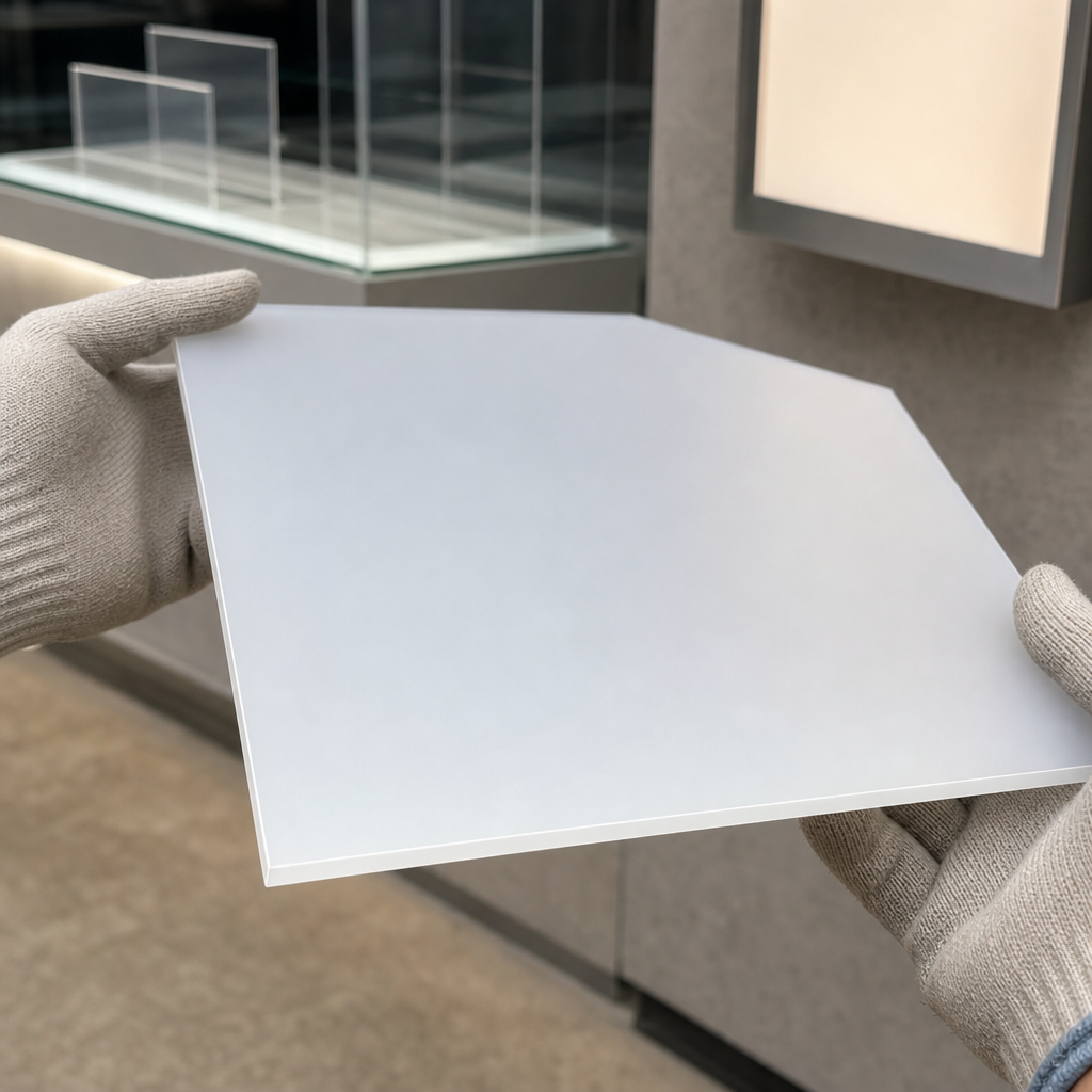 Opal Acrylic Sheet 3mm Thick Silk Finish for Displays