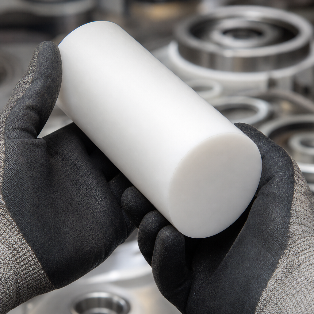 PTFE Rod Filled with Glass - 25mm to 50mm Diameter Options