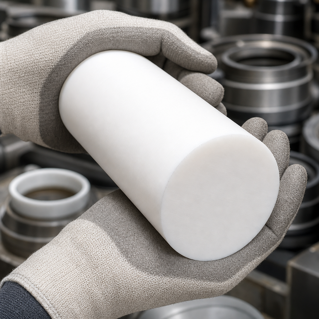 PTFE Rod Glass Filled 60mm to 150mm Diameter Options