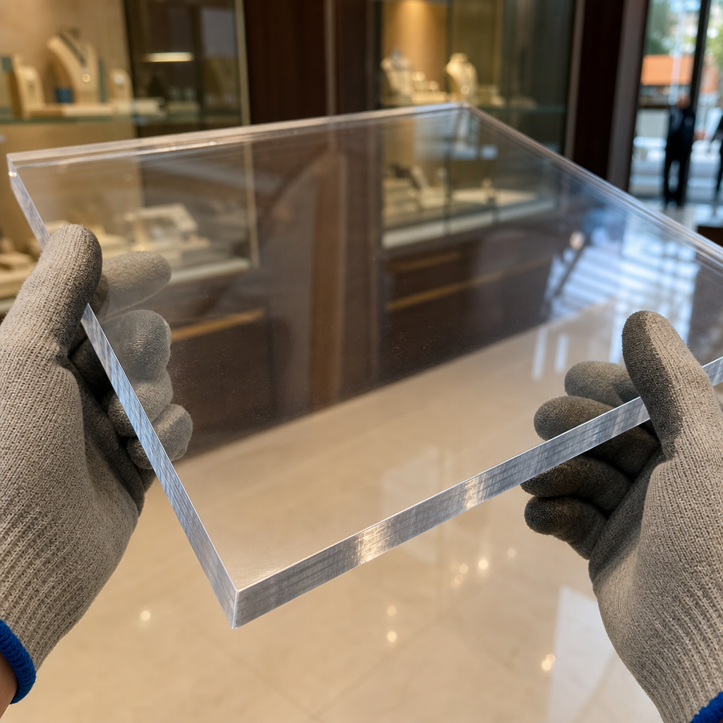 Clear Acrylic Sheet 30mm to 100mm Thick for Industrial Use