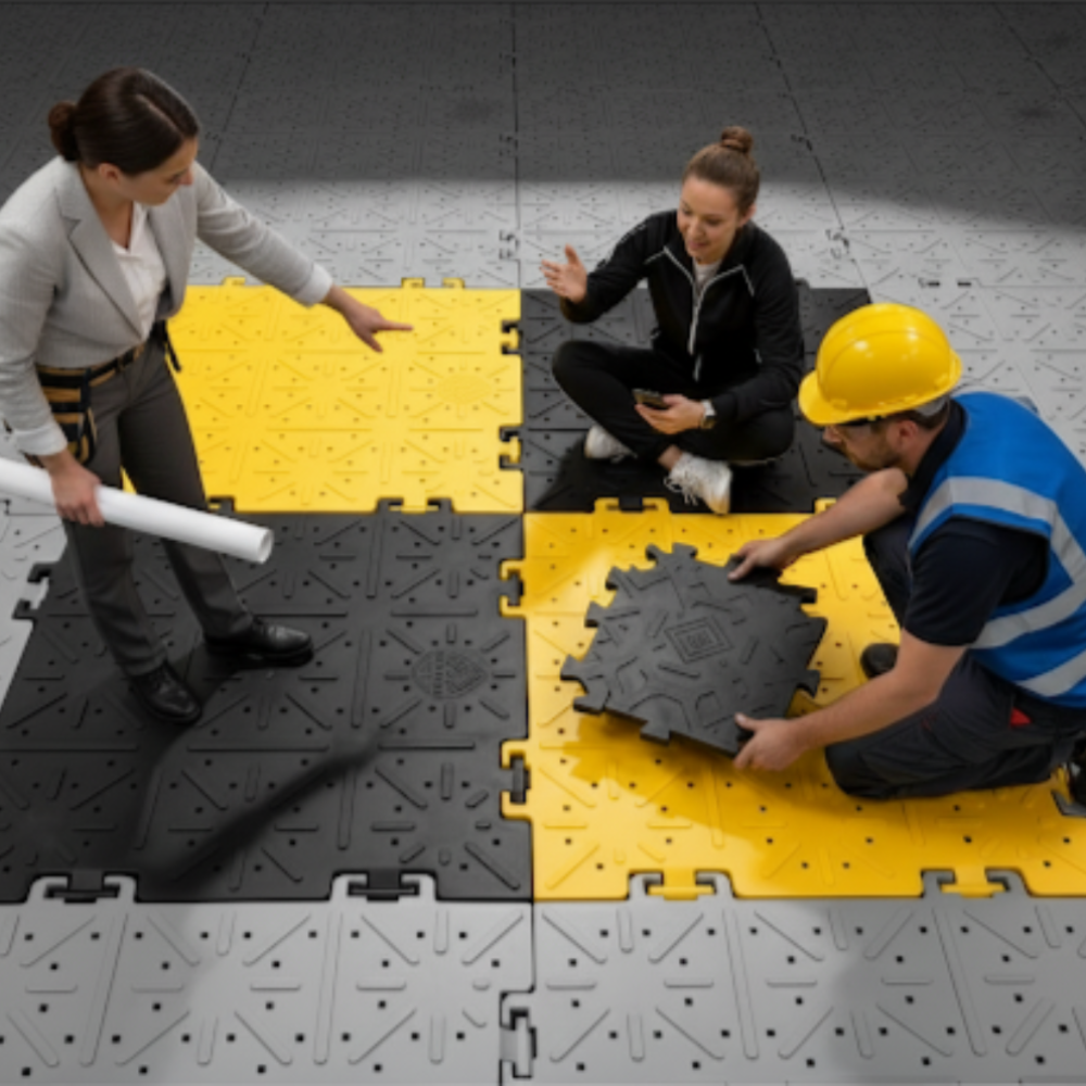 Temporary ground mat lightweight PPCP anti-slip panel