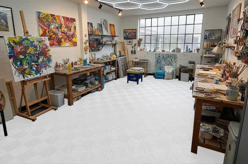 Modular Rib Floor Tile – Recycled, Non-Slip & Heavy Duty