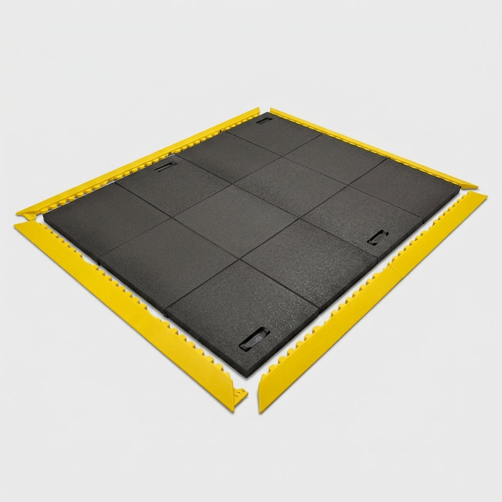 Interlocking Anti-Fatigue Rubber Mat - Solid 19mm Platform (view 2)