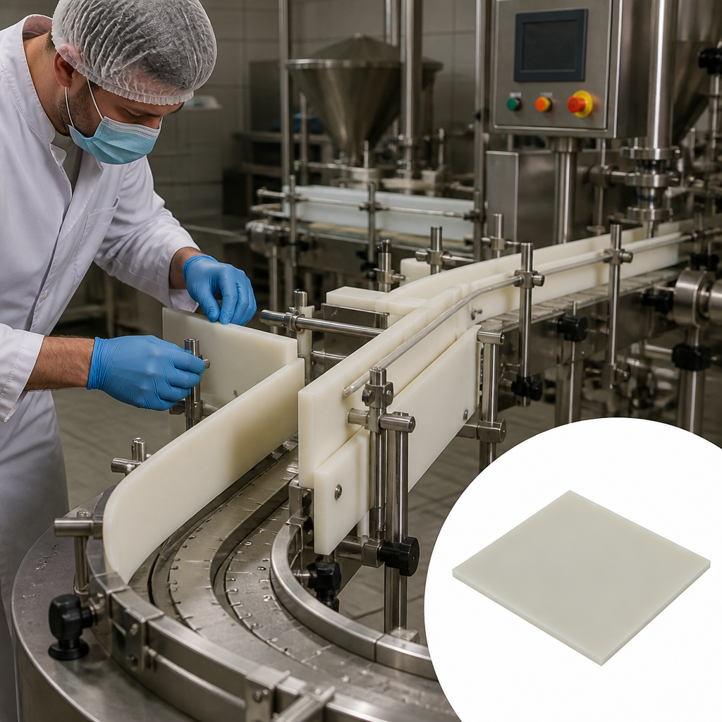 Natural Cast Nylon 6 Sheet for Engineering Applications 1mm to 12mm thick - UK Engineering Plastics