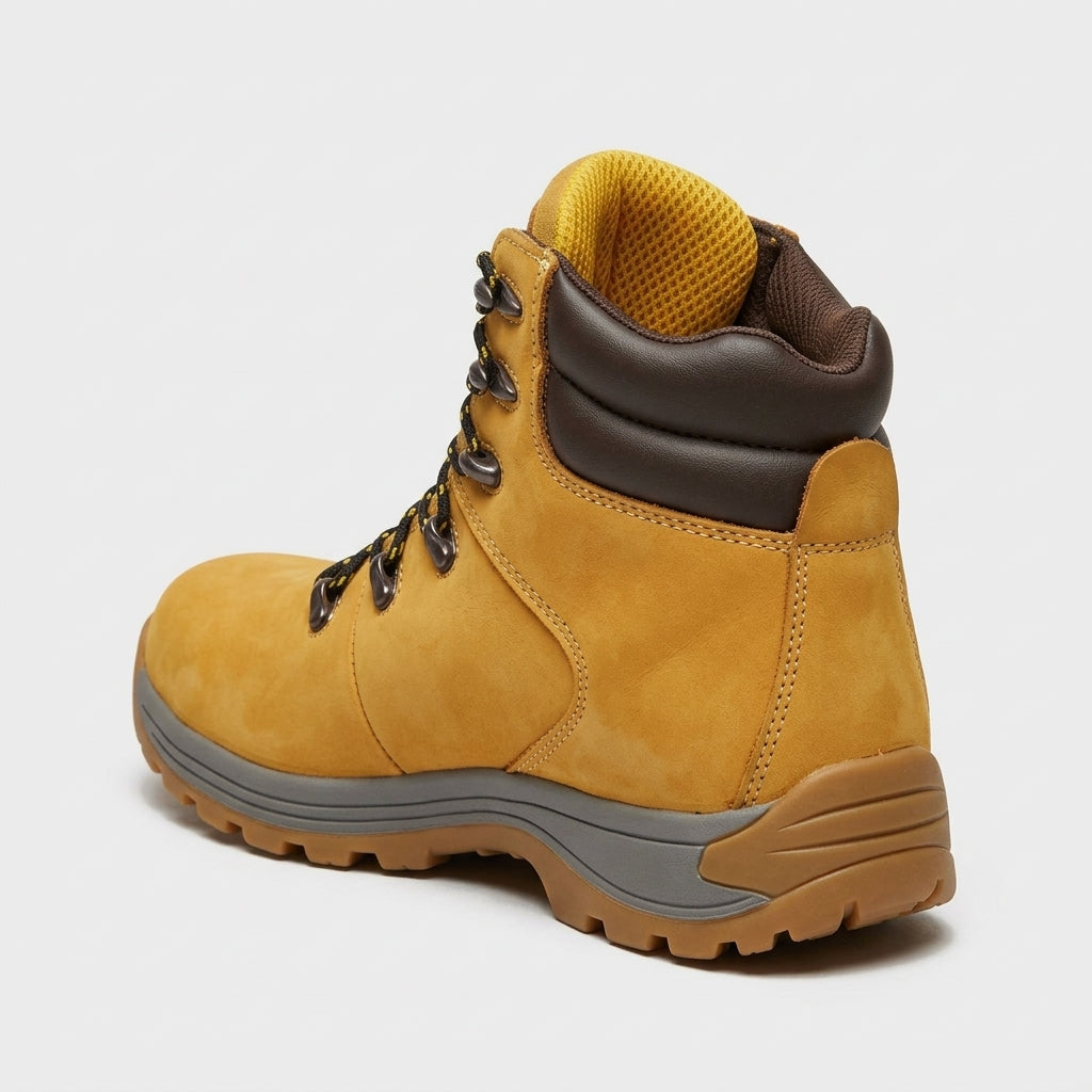 Wheat Brown Water Resistant Nubuck Safety Boot with Steel Toe (view 2)