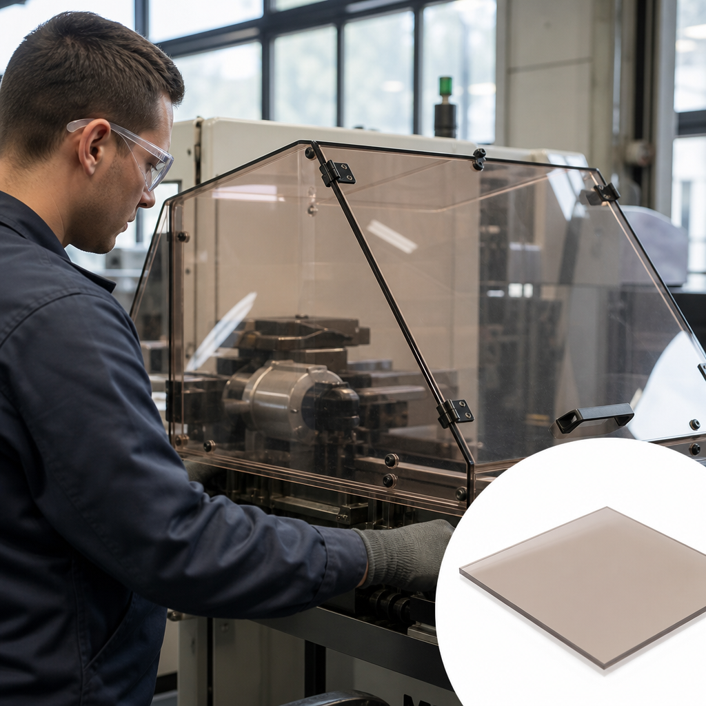 Polycarbonate 2050mm x 1250mm Sheet 0.75mm to 1.5mm thick for Signage & glazing - UK Engineering Plastics