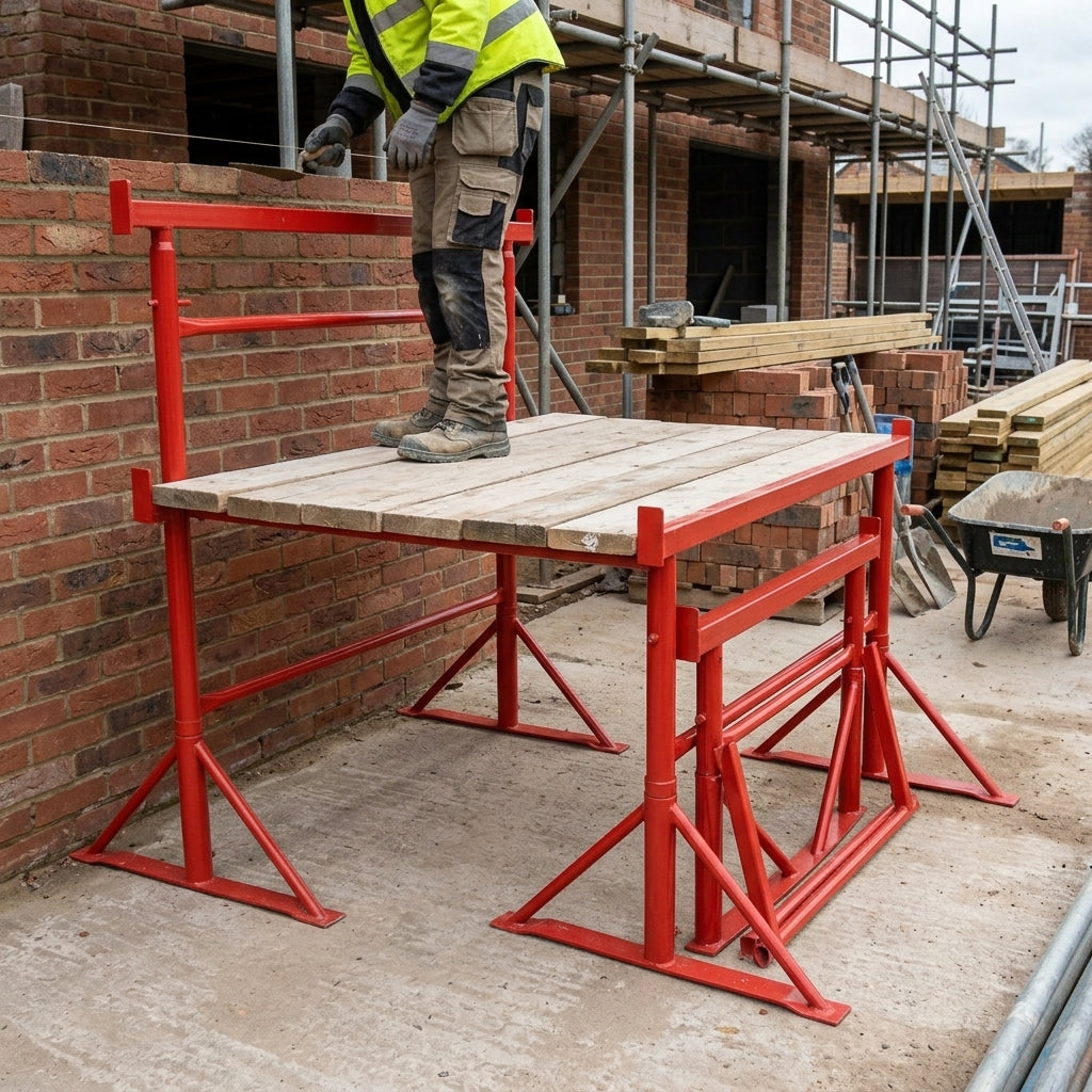 Steel Builders Trestle Adjustable Height