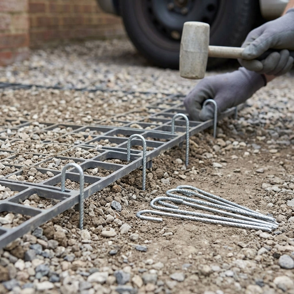 Galvanised Steel J Pins for Ground Reinforcement - Pack of 10