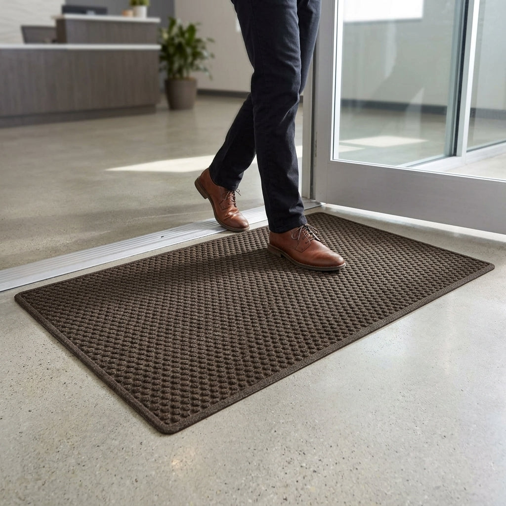 Entrance Mat with Antimicrobial Surface and Low Profile