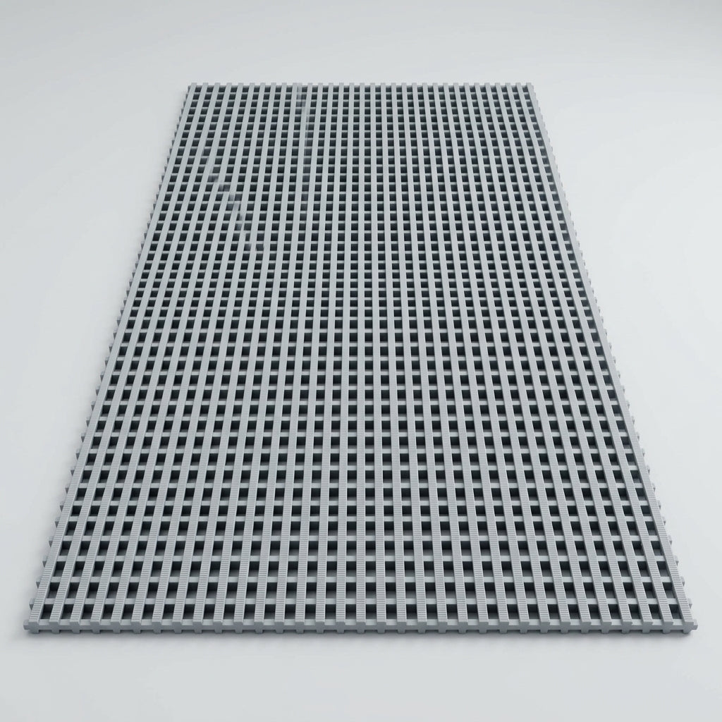 PVC Roof Walkway Matting with Ribbed Grid - 14mm Thick (view 2)