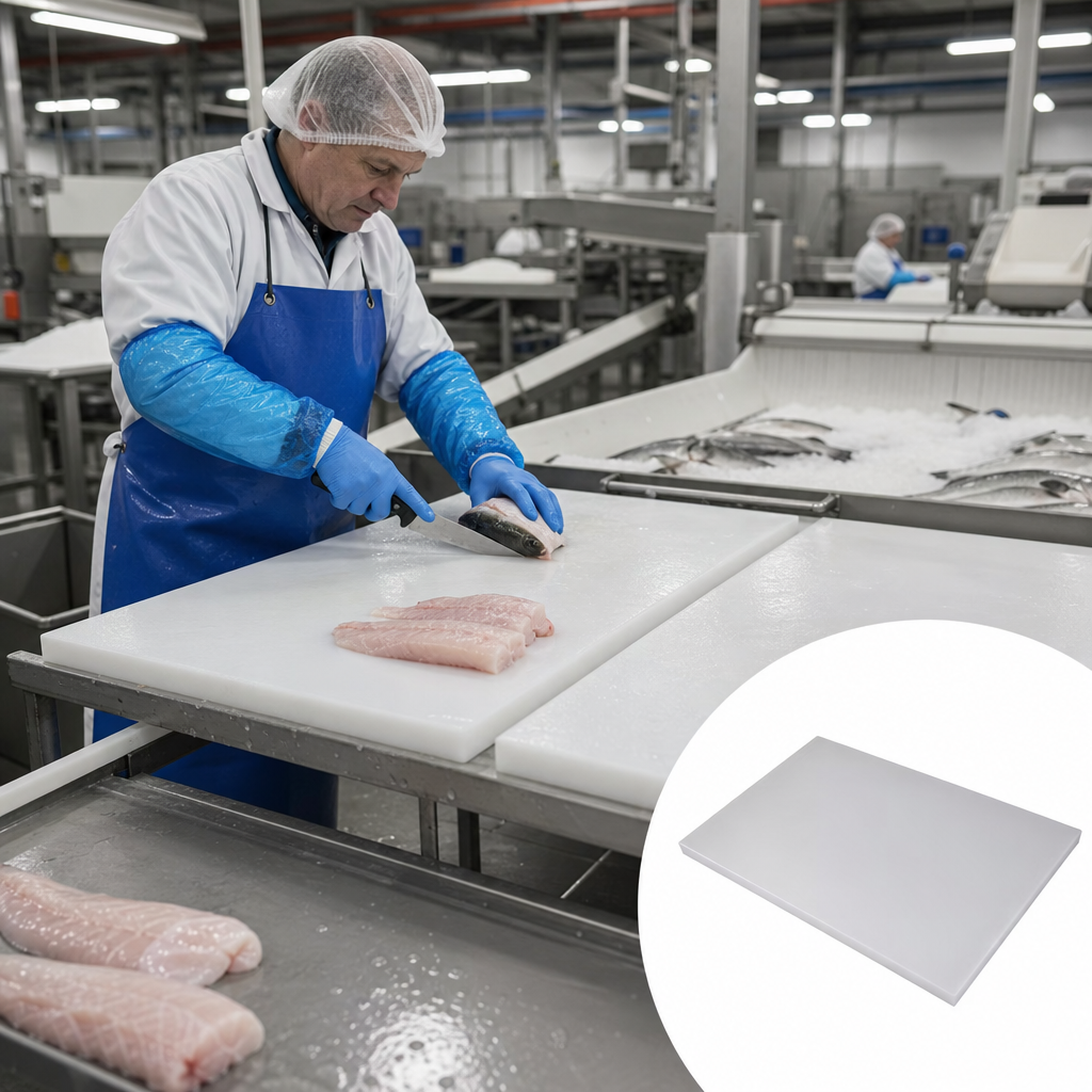 High Density Polyethylene Natural Sheet for Food Industry Applications 1mm to 12mm thick - UK Engineering Plastics