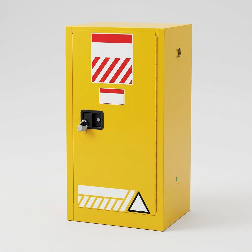 Fire Resistant Steel Safety Cabinet with Adjustable Shelves - Compact (view 2)