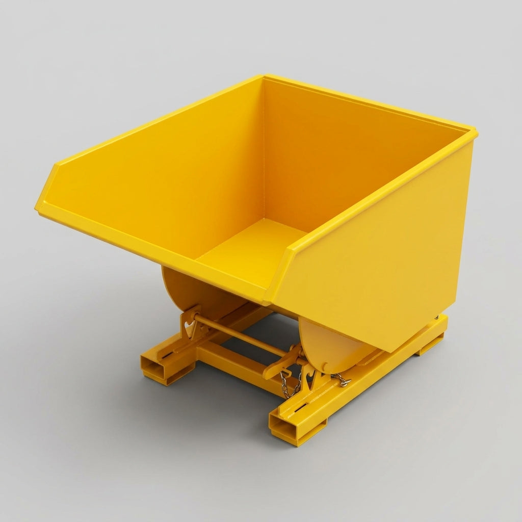 Forklift Self-Tipping Skip – Mild Steel – Various Capacities (view 2)