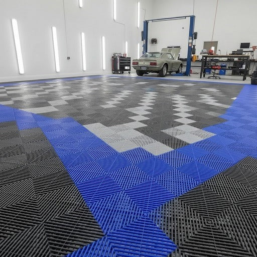 Modular Rib Floor Tile – Recycled, Non-Slip & Heavy Duty