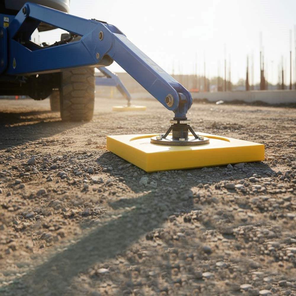 Recessed Outrigger Pad HDPE – Non-Marking, 8 Tonne Capacity