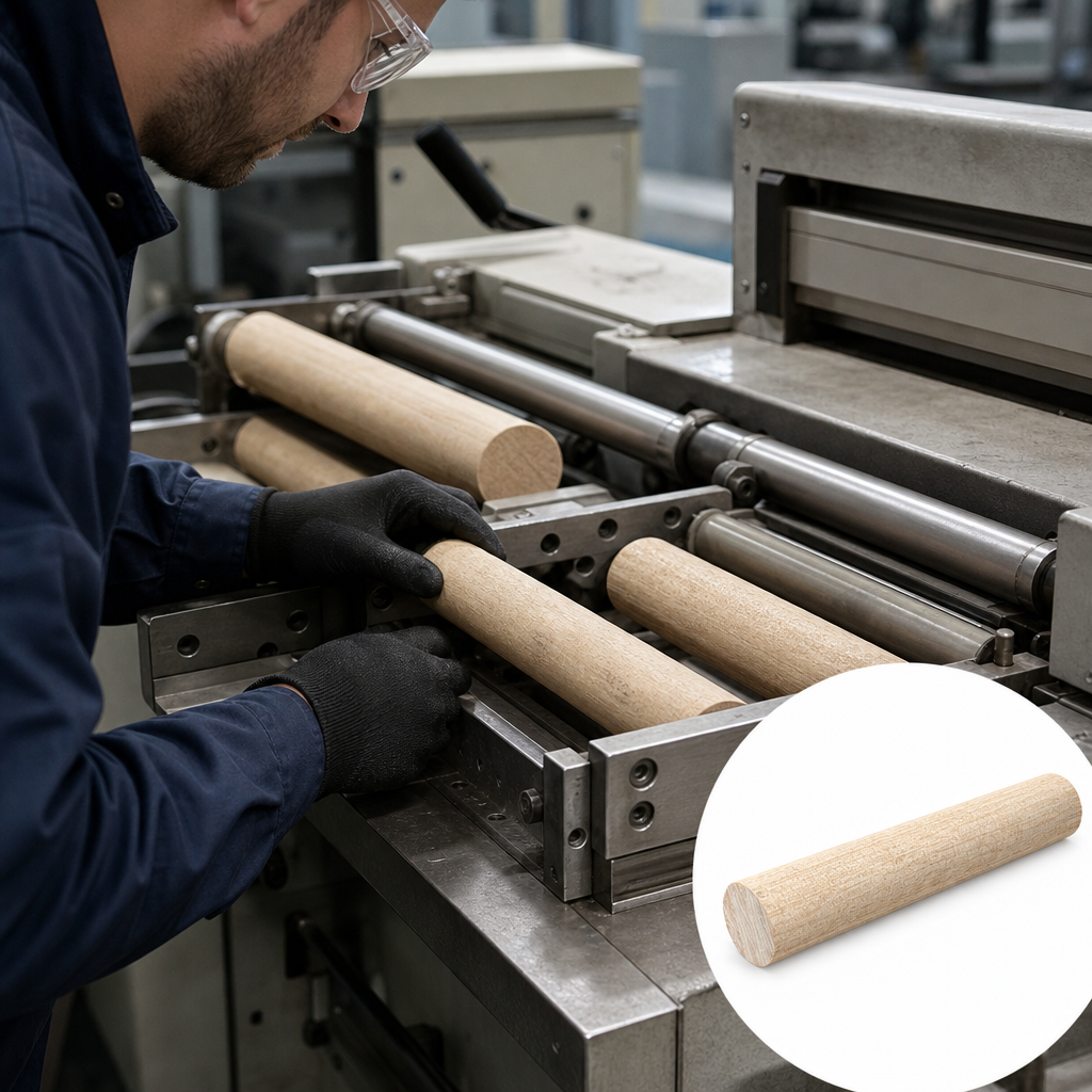 Phenolic Cotton Brown Rod 6mm to 12mm dia for Rollers & circuit boards - UK Engineering Plastics