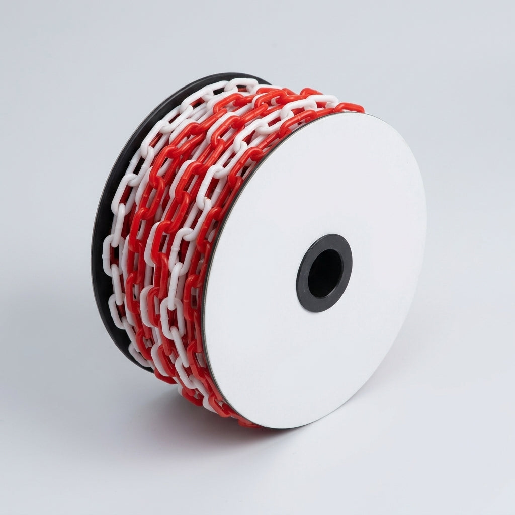 Plastic Chain for Post and Chain Barrier - Red/White or Black/Yellow (view 2)