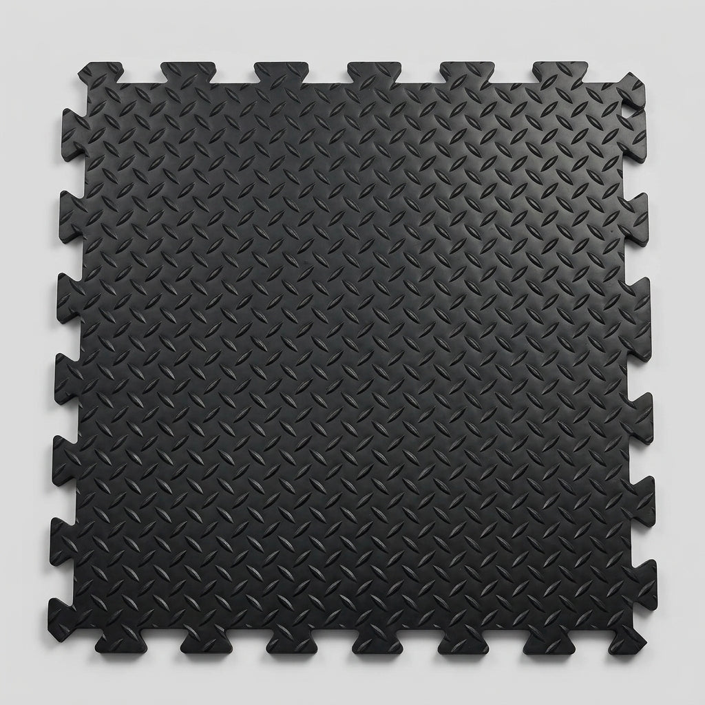 Interlocking Anti-Fatigue Mat with Diamond Pattern Surface 50cm (view 2)