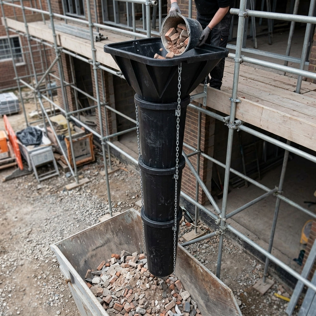 Heavy Duty Rubble Chute System – MDPE Construction