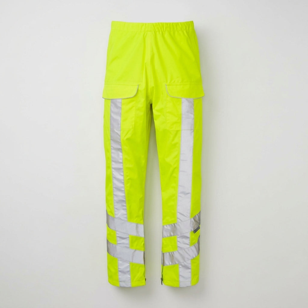 Waterproof Breathable Overtrousers with Reflective Tape - EN ISO 20471 (view 2)