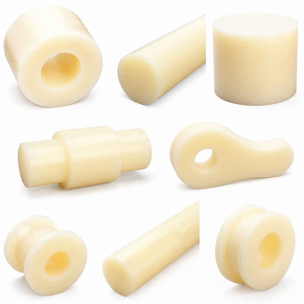 Nylon 66 Natural (cream) Rod 65mm to 200mm dia for Cams & conveyor parts - Nylon 66 in use
