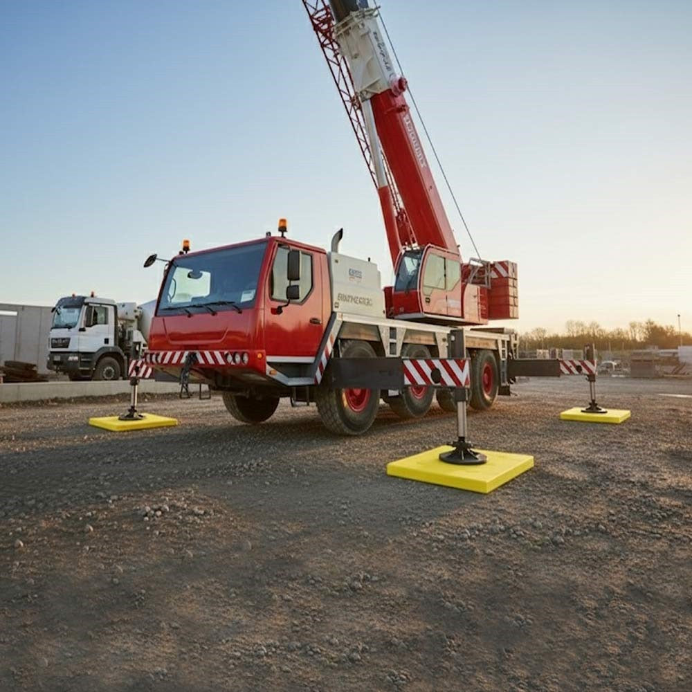 Hi-Vis Outrigger Pad HMWP – Lightweight, 5 Tonne Support