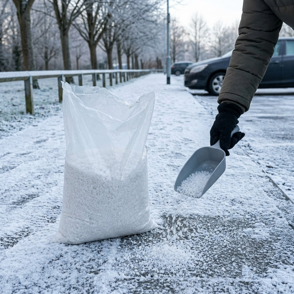 White Rock Salt 25kg Bags for Snow and Ice Removal