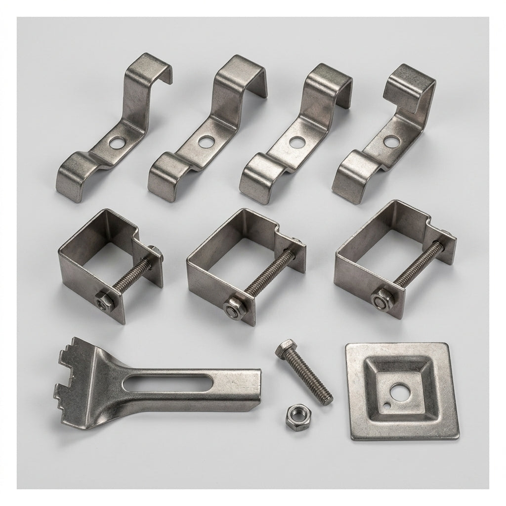 Stainless Steel GRP Grating Fixing Clips and Clamps - Various Types (view 2)