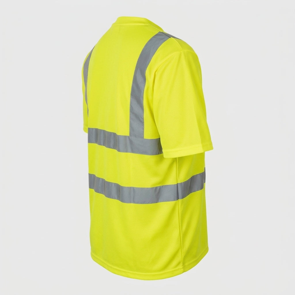 High Visibility Bird Eye T-shirt - EN ISO 20471 Class 2, UPF 40+ (view 2)