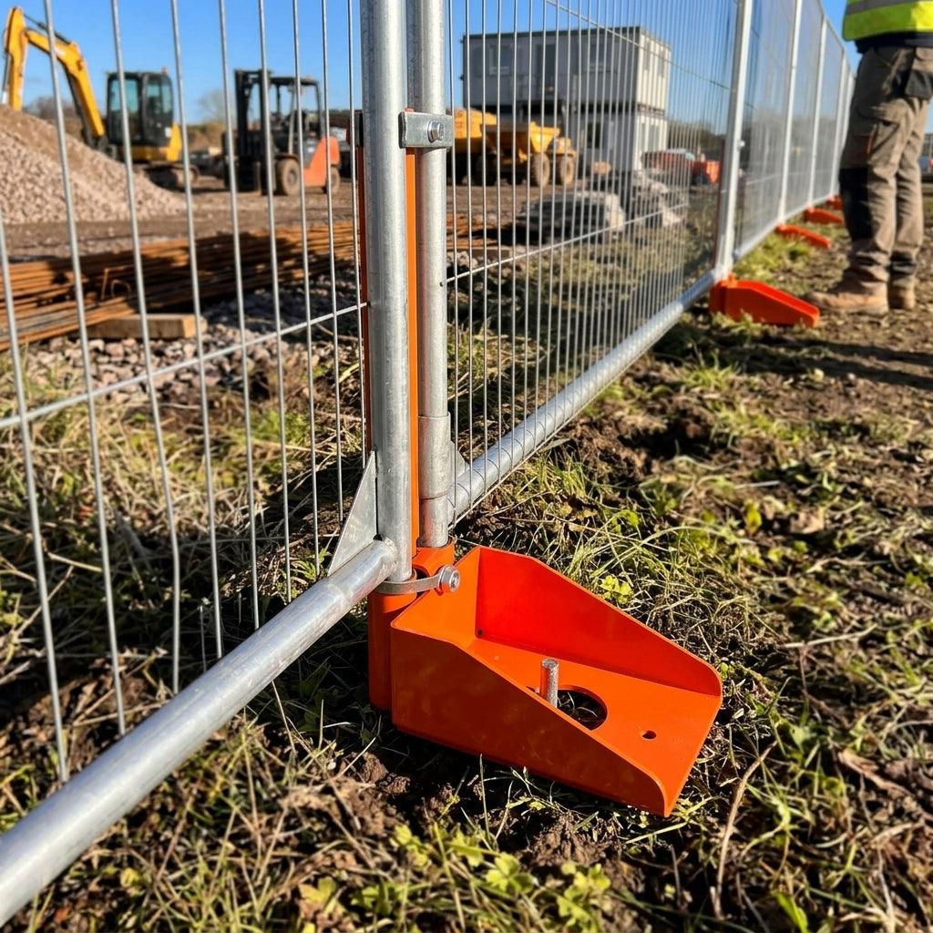 Fence Bracket for Temporary Security Fencing Systems