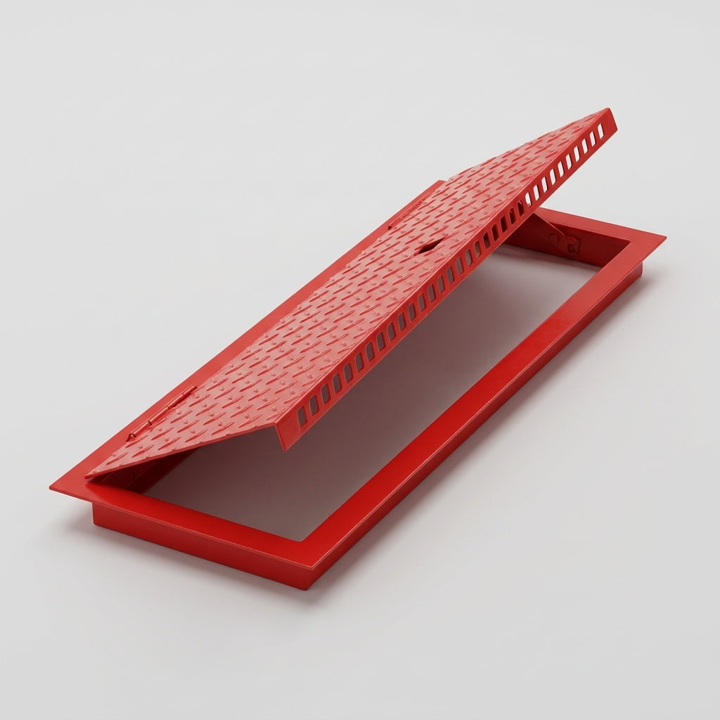 Steel Plasterboard Letterbox Access Gate for Sheet Materials (view 2)