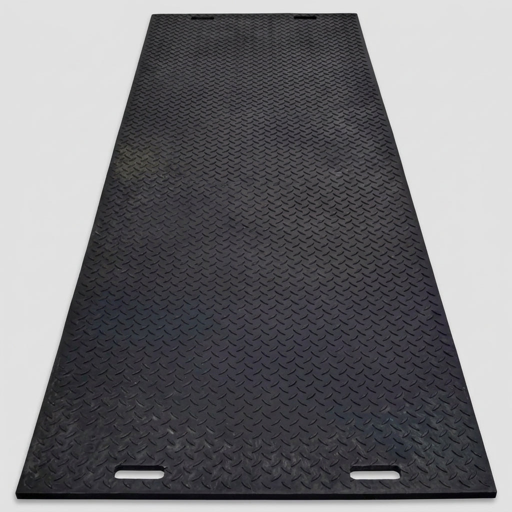 Single Sided HDPE Access Mat with Diamond Grip Surface (view 2)