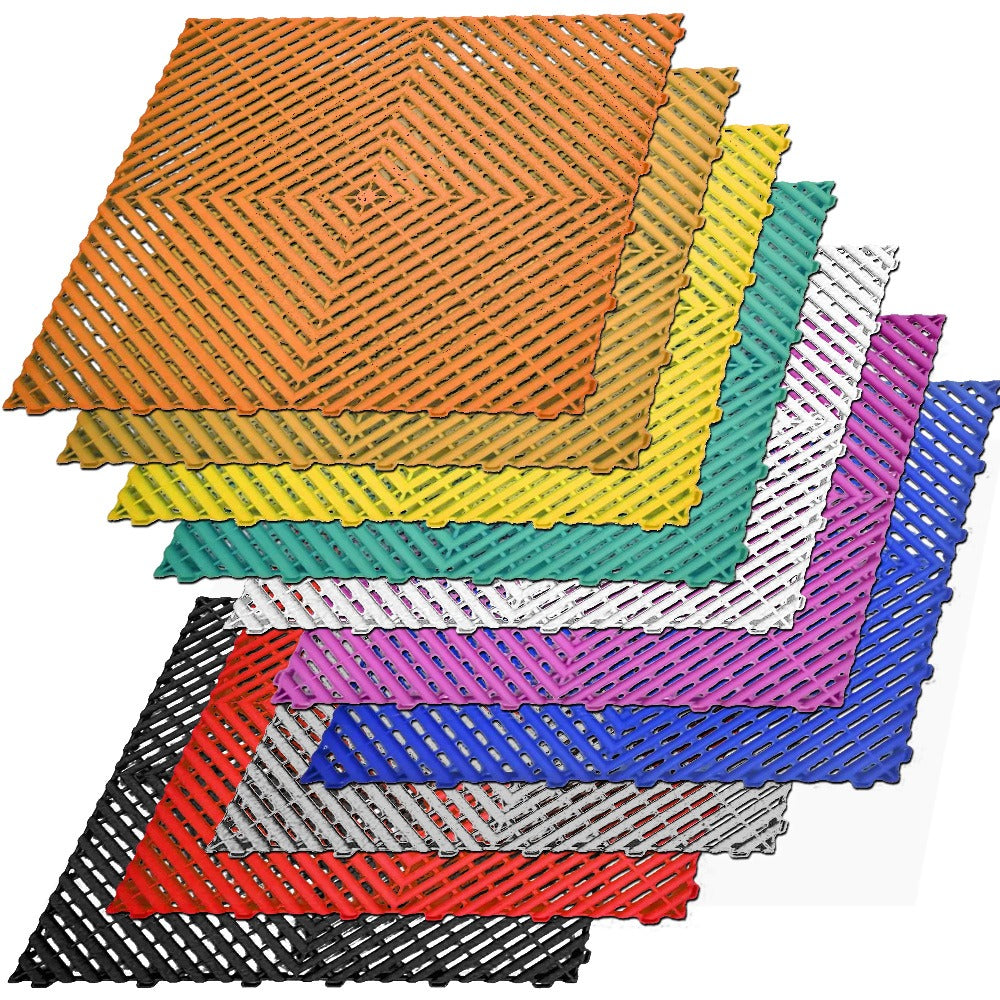 Modular Rib Floor Tile – Recycled, Non-Slip & Heavy Duty