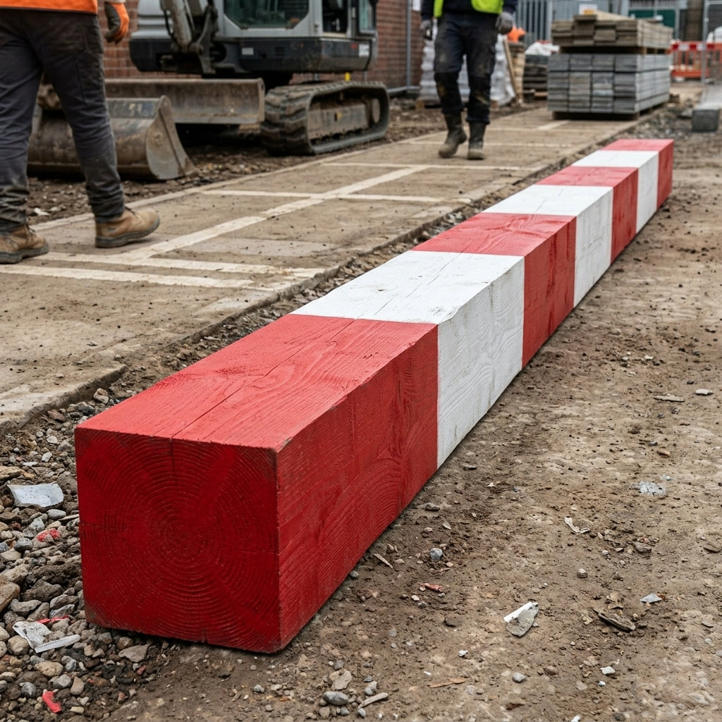 Heavy Duty Timber Barrier 300mm x 300mm