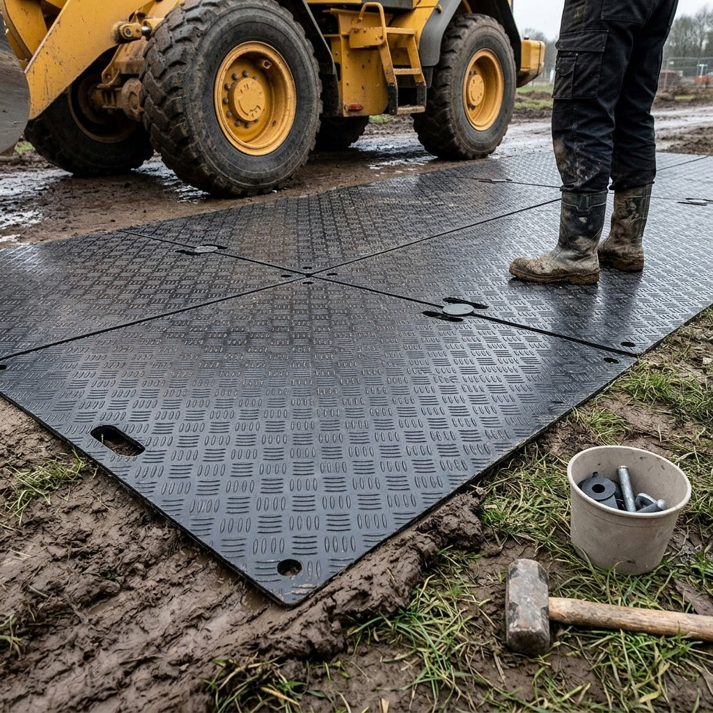 Lightweight Recycled Ground Protection Board for Pedestrian Access