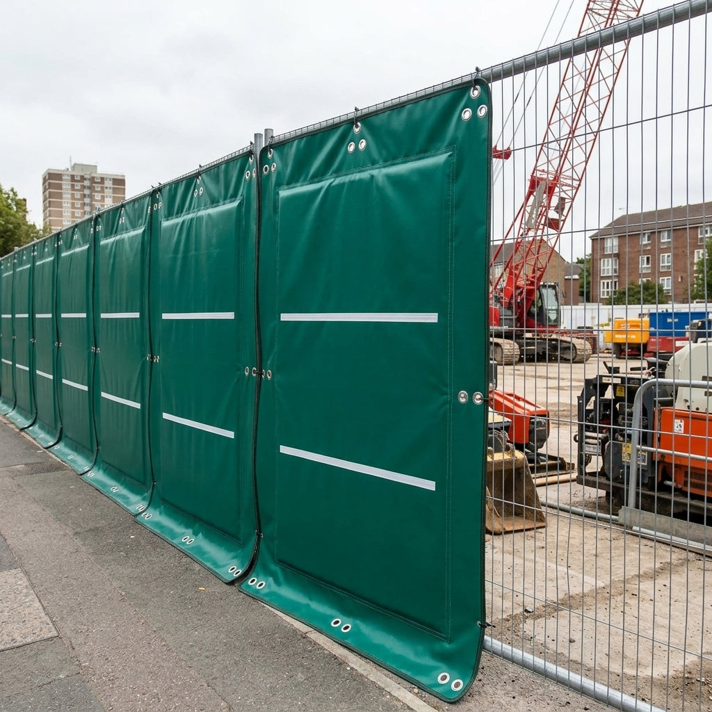 Temporary Acoustic Barrier Blanket for Noise Reduction on Site