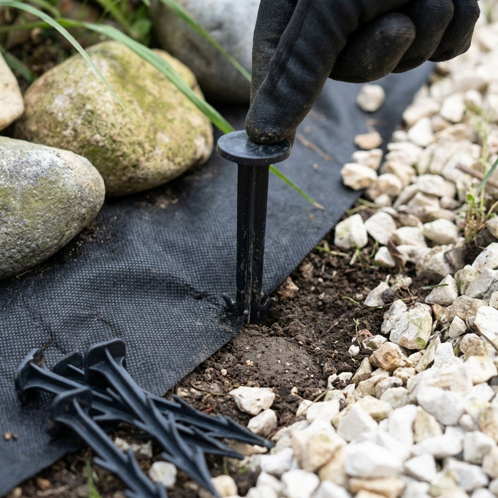 Plastic Barbed Pegs for Geotextile Membranes - Pack of 100
