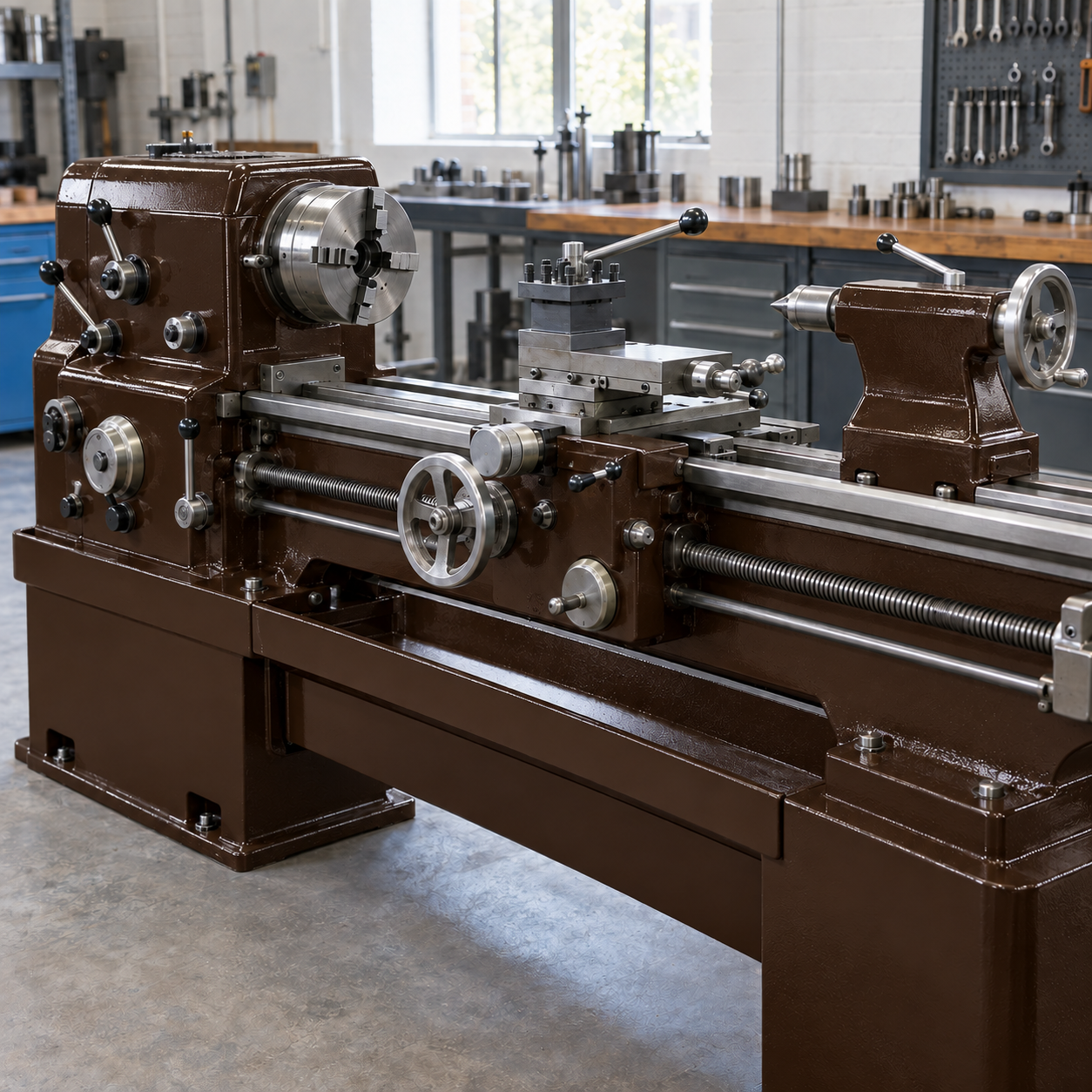 Vandyke Brown illustrative application: Industrial Machinery Enamel – Durable Gloss Metal Paint