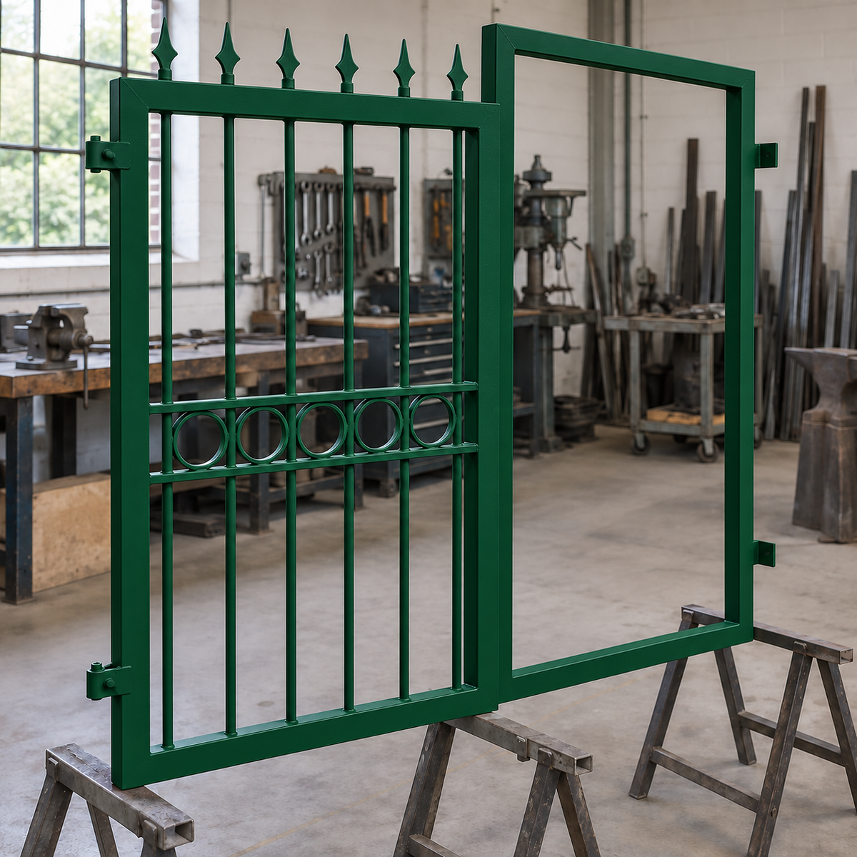 Dark Green illustrative application: Rust-Inhibiting Oxide Primer for Metal & Wood