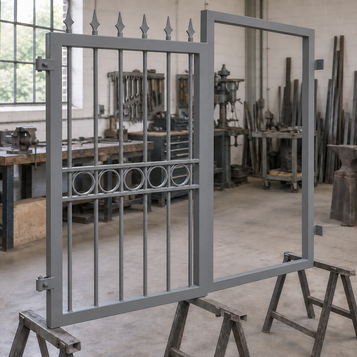 Mid Grey illustrative application: Rust-Inhibiting Oxide Primer for Metal & Wood