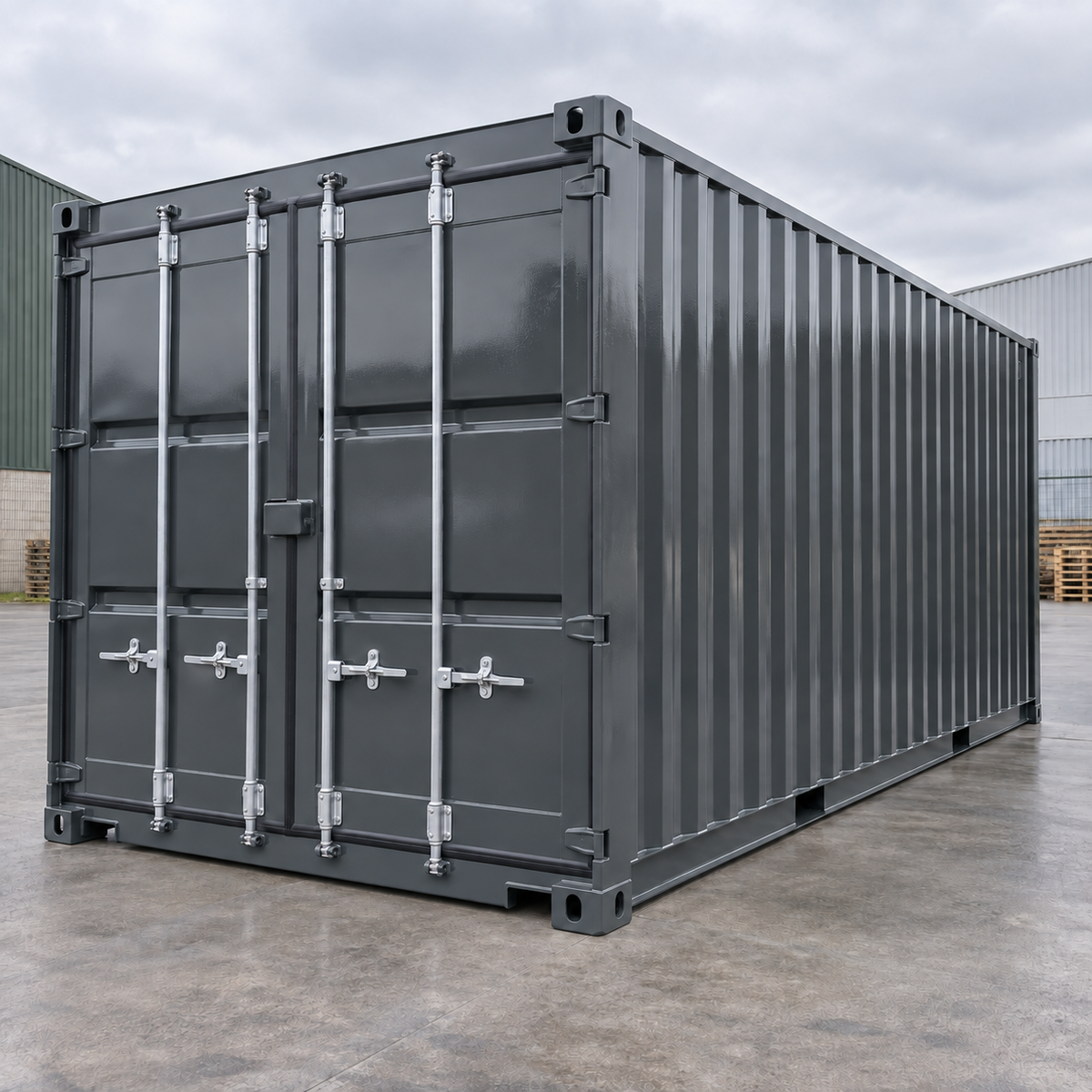 Dark Grey illustrative application: Skip & Container Gloss Paint – Exterior Metal Refurbishment