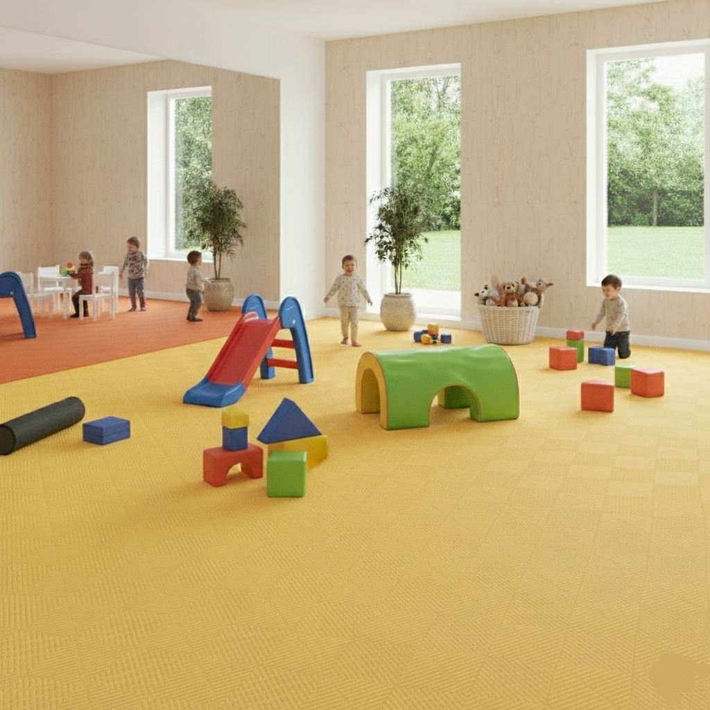 Modular Rib Floor Tile – Recycled, Non-Slip & Heavy Duty