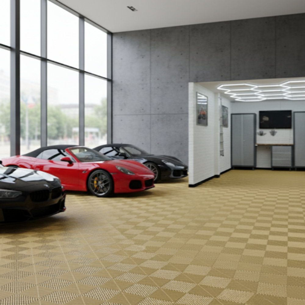 Modular Rib Floor Tile – Recycled, Non-Slip & Heavy Duty