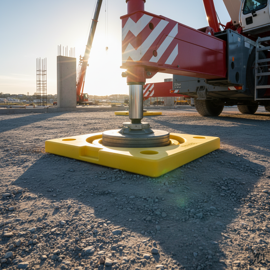 Recessed Outrigger Pad HDPE – Non-Marking, 8 Tonne Capacity