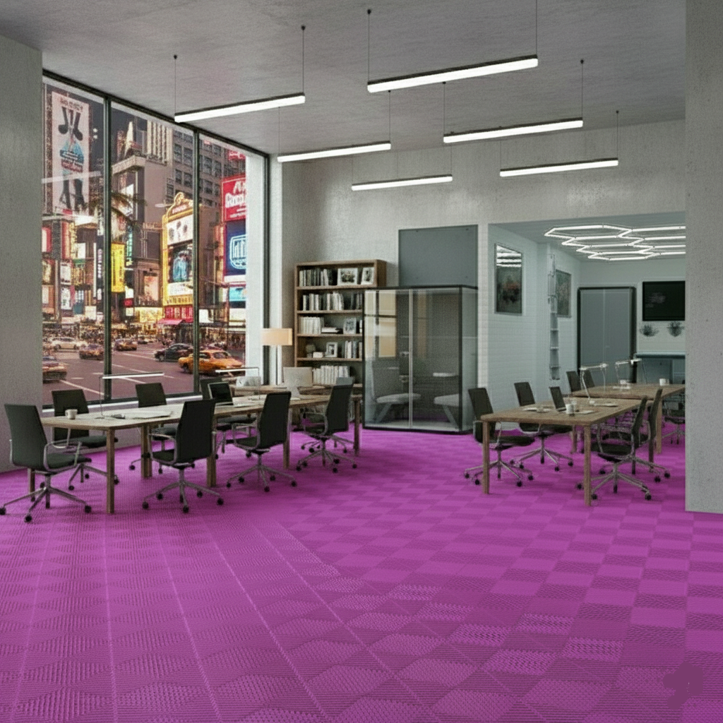 Modular Rib Floor Tile – Recycled, Non-Slip & Heavy Duty